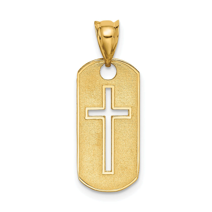 Lovely Rita's Pendants & Charms 14k Yellow Gold Cross Cut-out Pendant