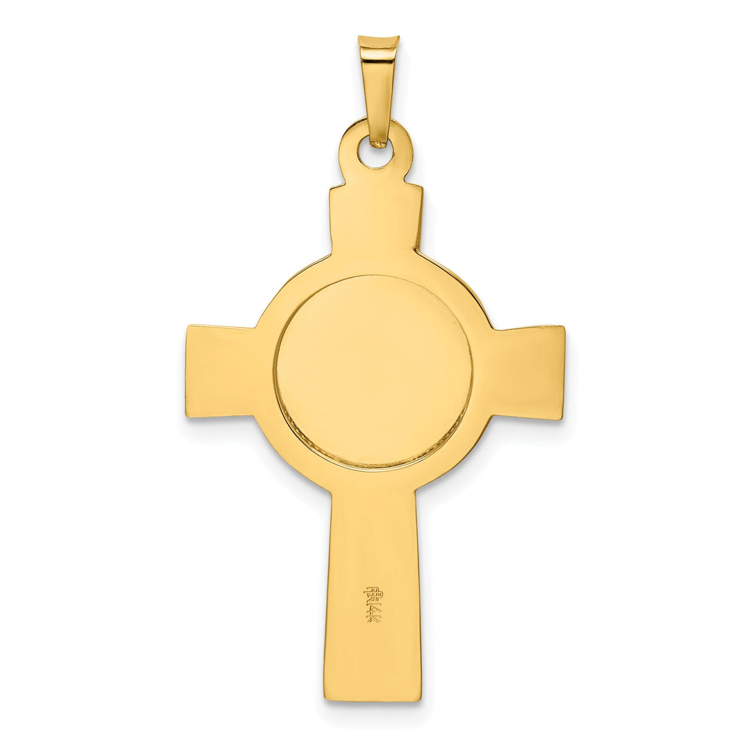 Lovely Rita's Pendants & Charms 14k Yellow Gold Cross Saint Jude Medal Pendant