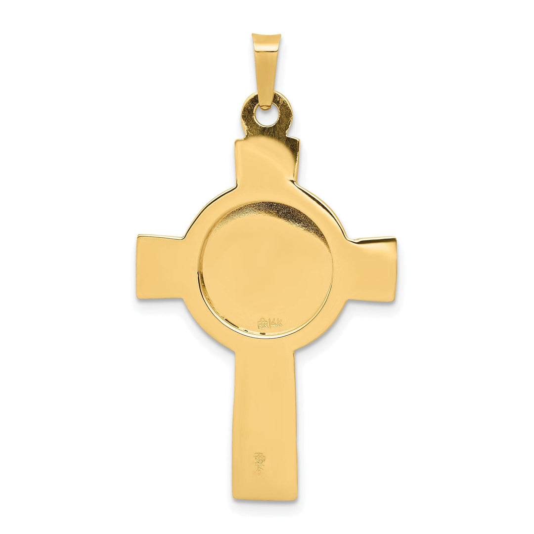 Lovely Rita's Pendants & Charms 14k Yellow Gold Cross Saint Michael Medal