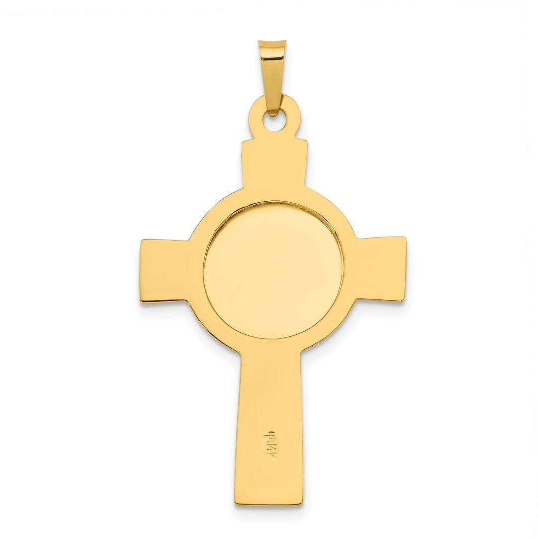 Lovely Rita's Pendants & Charms 14k Yellow Gold Cross St Anthony Medal Pendant