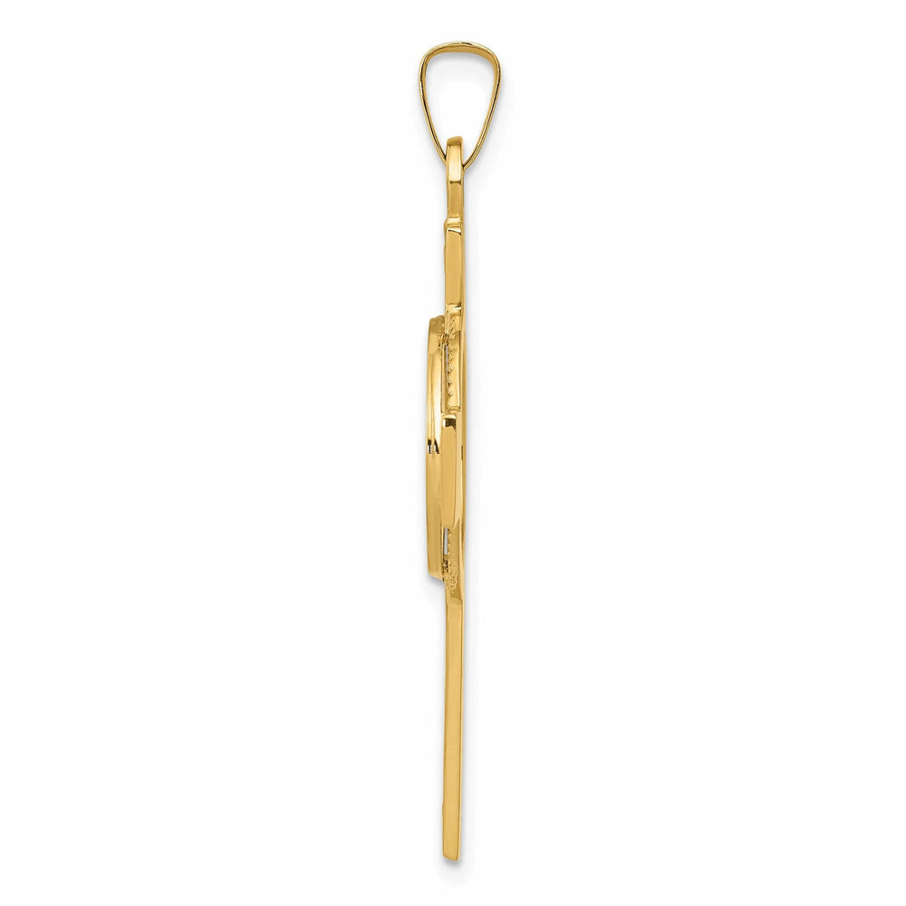 Lovely Rita's Pendants & Charms 14k Yellow Gold Cross St Anthony Medal Pendant