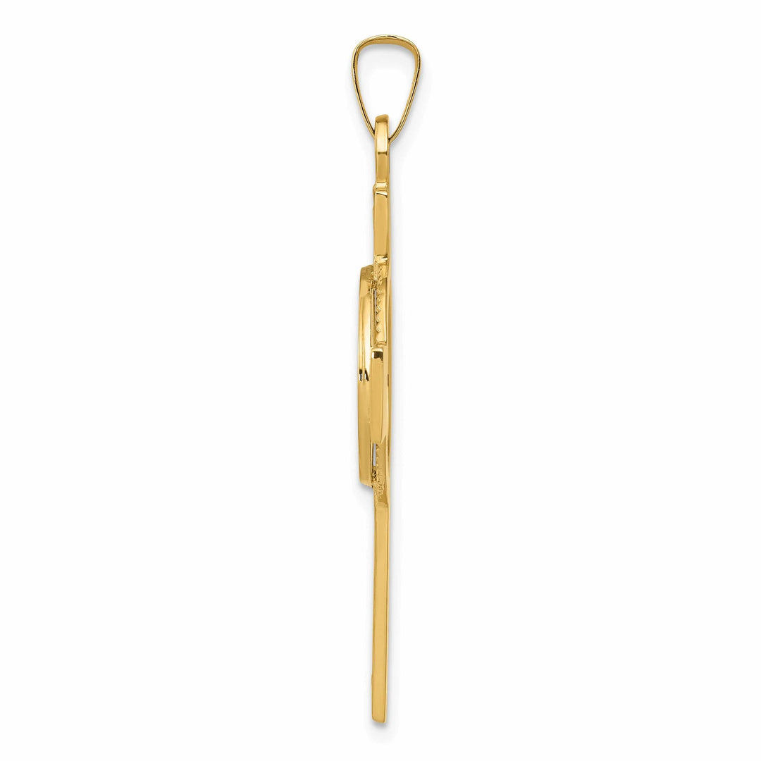 Lovely Rita's Pendants & Charms 14k Yellow Gold Cross St Anthony Medal Pendant