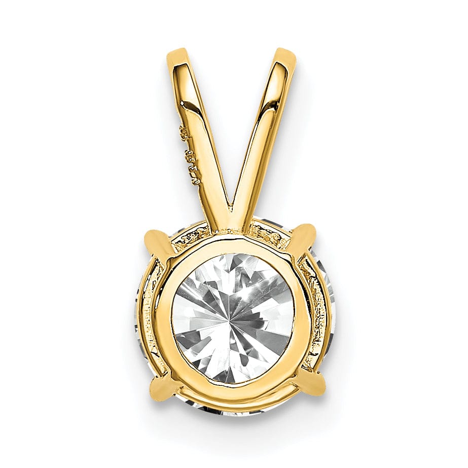 Lovely Rita's Pendants & Charms 14k Yellow Gold Cubic Zirconia Casted Pendant