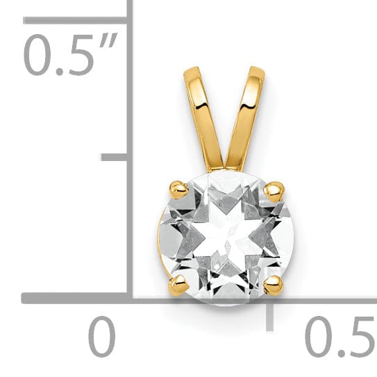 Lovely Rita's Pendants & Charms 14k Yellow Gold Cubic Zirconia Casted Pendant