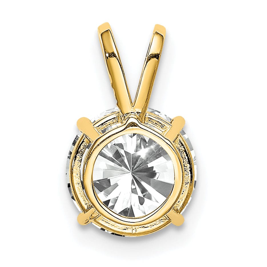 Lovely Rita's Pendants & Charms 14k Yellow Gold Cubic Zirconia Casted Pendant