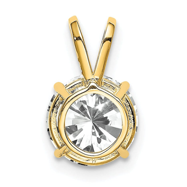 Lovely Rita's Pendants & Charms 14k Yellow Gold Cubic Zirconia Casted Pendant
