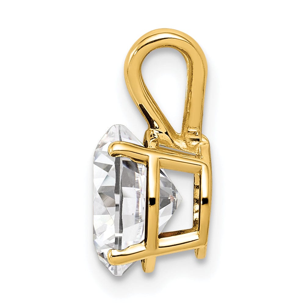 Lovely Rita's Pendants & Charms 14k Yellow Gold Cubic Zirconia Casted Pendant