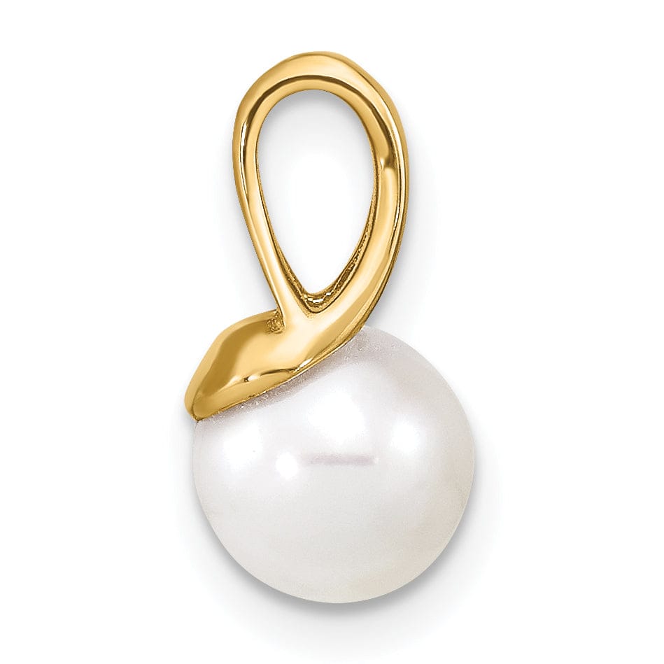 Lovely Rita's Pendants & Charms 14K Yellow Gold Cultured Pearl Designer Pendant
