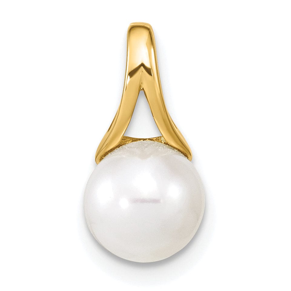 Lovely Rita's Pendants & Charms 14K Yellow Gold Cultured Pearl Designer Pendant