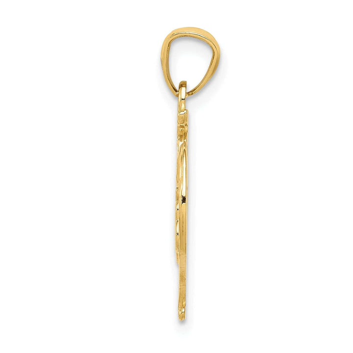 Lovely Rita's Pendants & Charms 14k Yellow Gold D.C 15 Anos Heart Pendant.