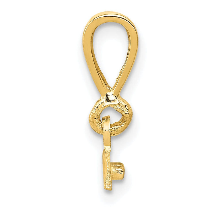 Lovely Rita's Pendants & Charms 14k Yellow Gold D.C Finished Medium Size Top Bar Pendant