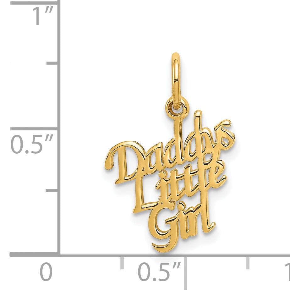 Lovely Rita's Pendants & Charms 14k Yellow Gold Daddy's Little Girl Charm