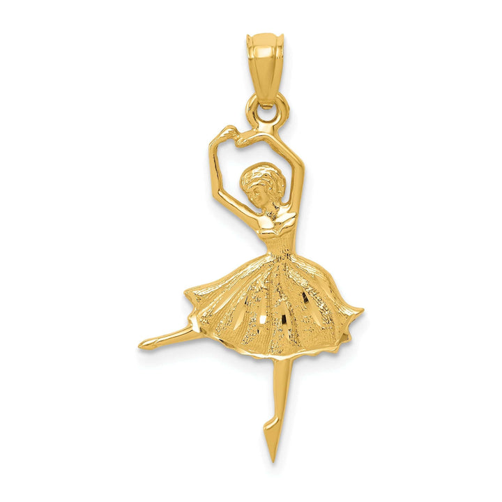 Lovely Rita's Pendants & Charms 14k Yellow Gold Dancing Ballerina Charm Pendant