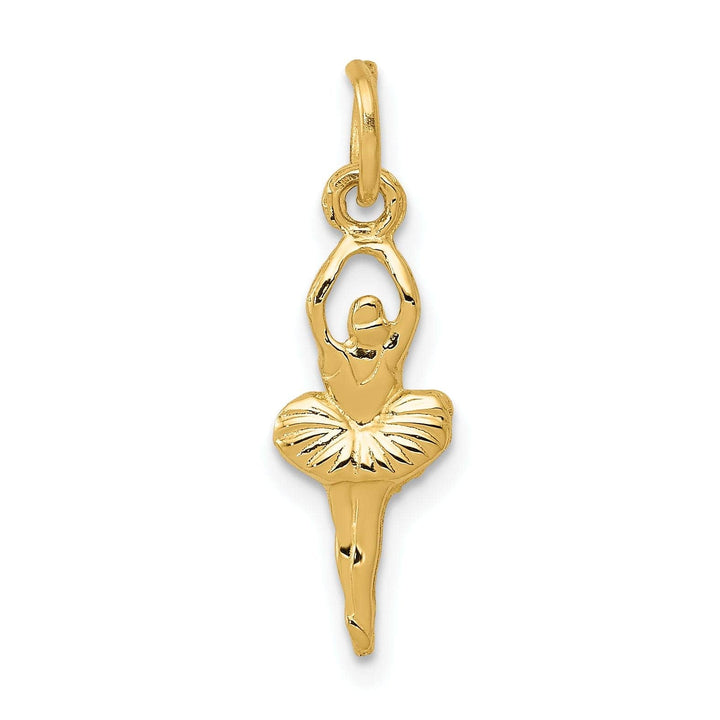 Lovely Rita's Pendants & Charms 14k Yellow Gold Dancing Ballerina Charm Pendant
