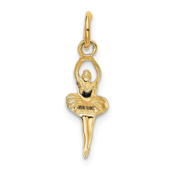 Lovely Rita's Pendants & Charms 14k Yellow Gold Dancing Ballerina Charm Pendant