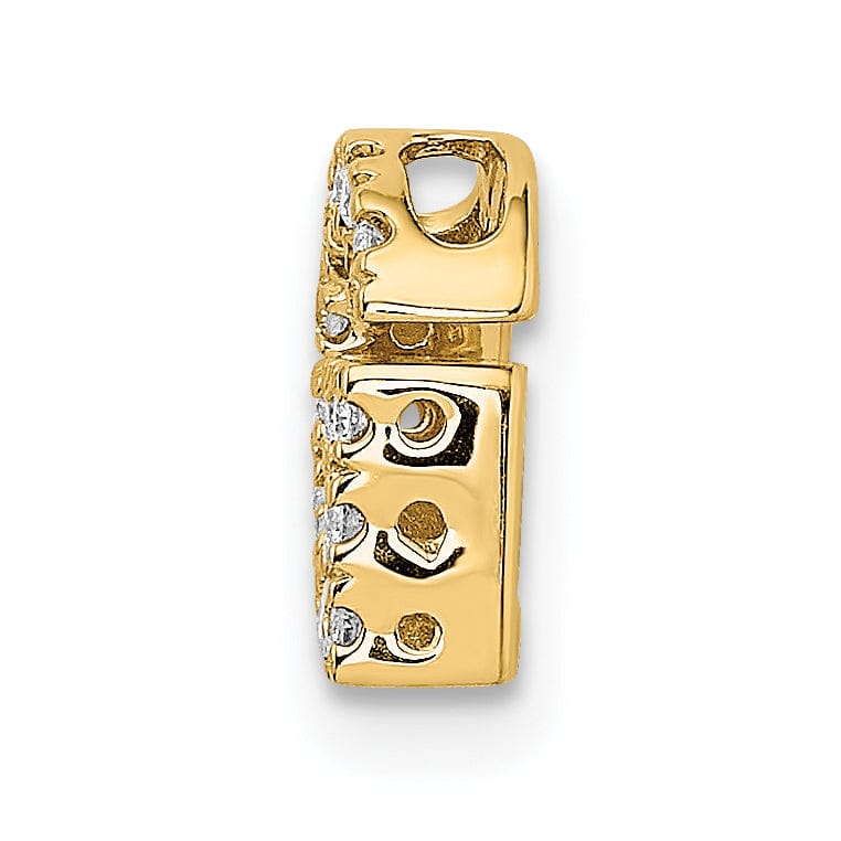 Lovely Rita's Pendants & Charms 14K Yellow Gold Diamond 0.15-CT Letter G Initial Charm Pendant