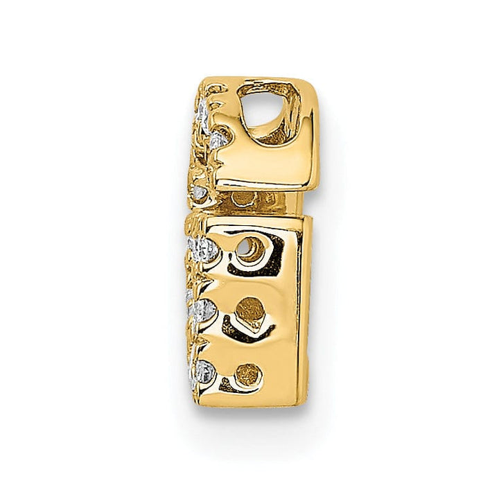 Lovely Rita's Pendants & Charms 14K Yellow Gold Diamond 0.15-CT Letter G Initial Charm Pendant