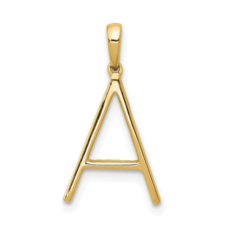 Lovely Rita's Pendants & Charms 14K Yellow Gold Diamond 0.9-CT Block Letter A Initial Charm Pendant