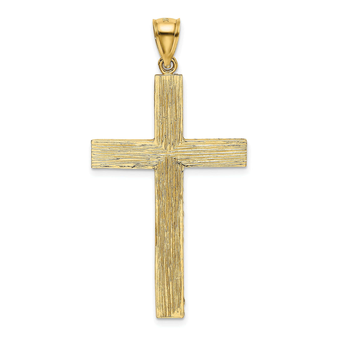 Lovely Rita's Pendants & Charms 14k Yellow Gold Diamond Cut Latin Cross Pendant