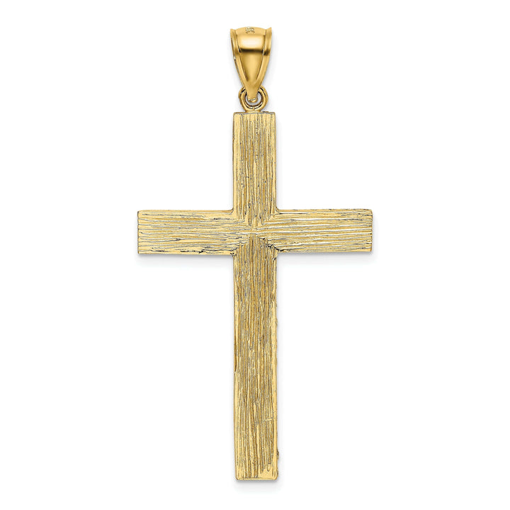 Lovely Rita's Pendants & Charms 14k Yellow Gold Diamond Cut Latin Cross Pendant