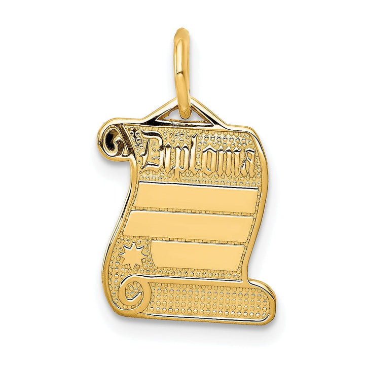 Lovely Rita's Pendants & Charms 14k Yellow Gold Diploma Charm
