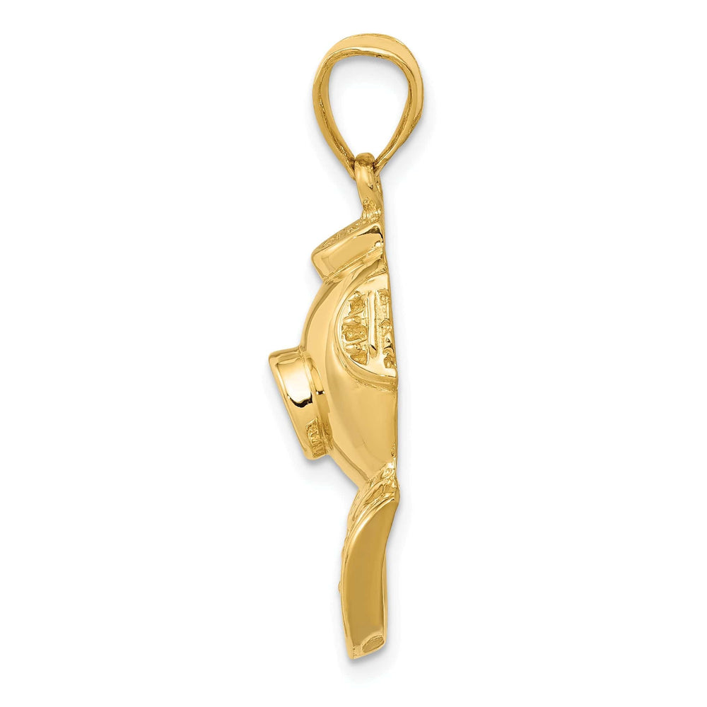 Lovely Rita's Pendants & Charms 14k Yellow Gold Divers Helmet Pendant