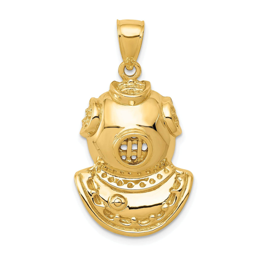 Lovely Rita's Pendants & Charms 14k Yellow Gold Divers Helmet Pendant