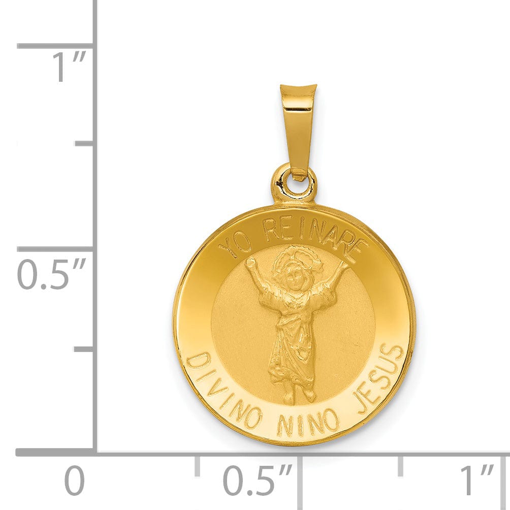 Lovely Rita's Pendants & Charms 14k Yellow Gold Divino Nino Medal Pendant