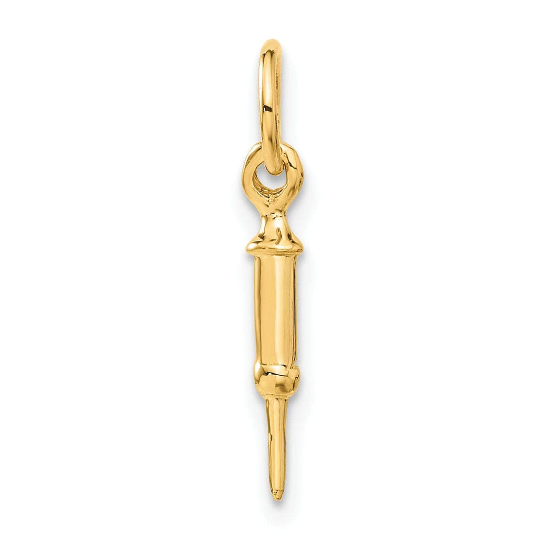 Lovely Rita's Pendants & Charms 14k Yellow Gold Doctors Syringe Charm Pendant