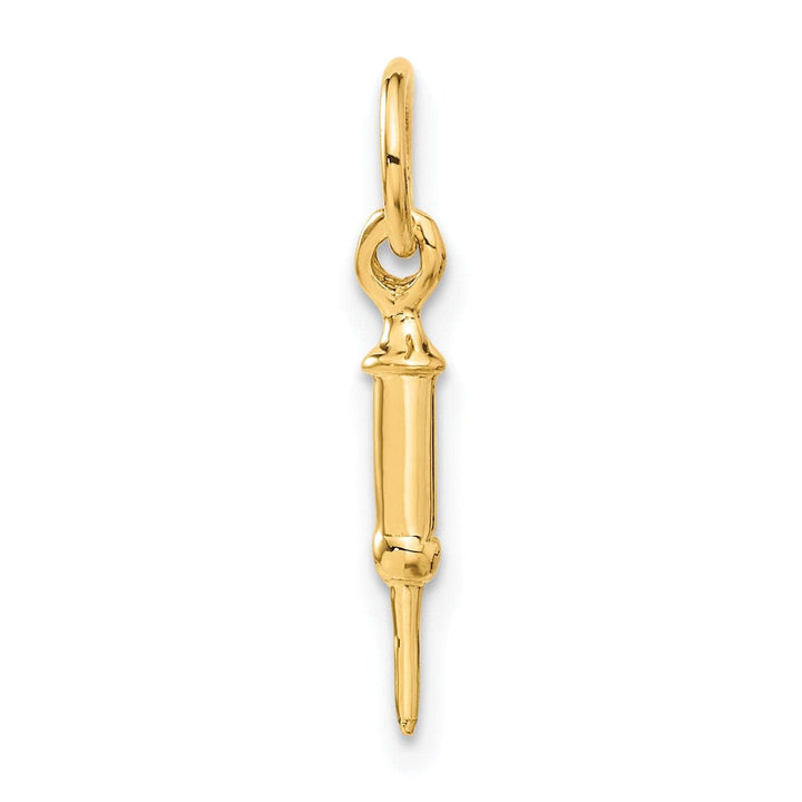 Lovely Rita's Pendants & Charms 14k Yellow Gold Doctors Syringe Charm Pendant