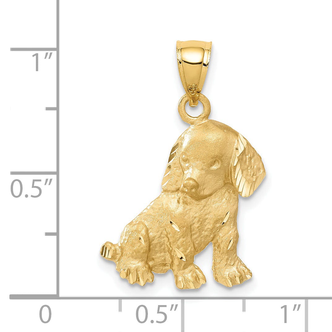 Lovely Rita's Pendants & Charms 14k Yellow Gold Dog Charm