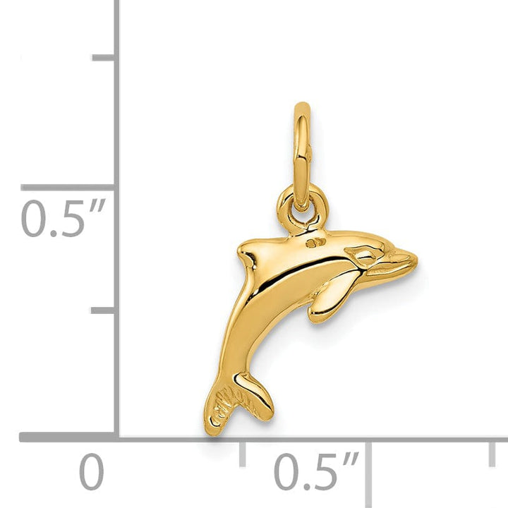 Lovely Rita's Pendants & Charms 14k Yellow Gold Dolphin Pendant