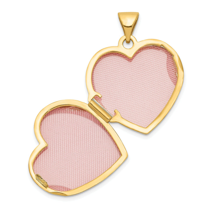 Lovely Rita's Pendants & Charms 14k Yellow Gold Double Heart Locket