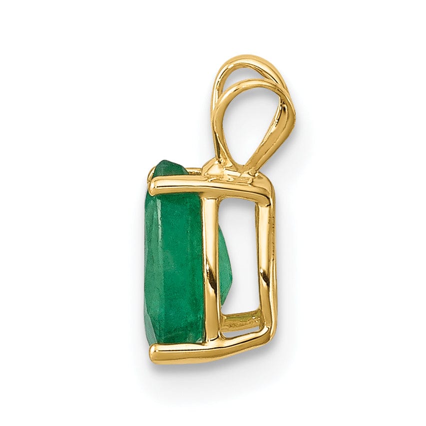 Lovely Rita's Pendants & Charms 14k Yellow Gold Emerald Pendant
