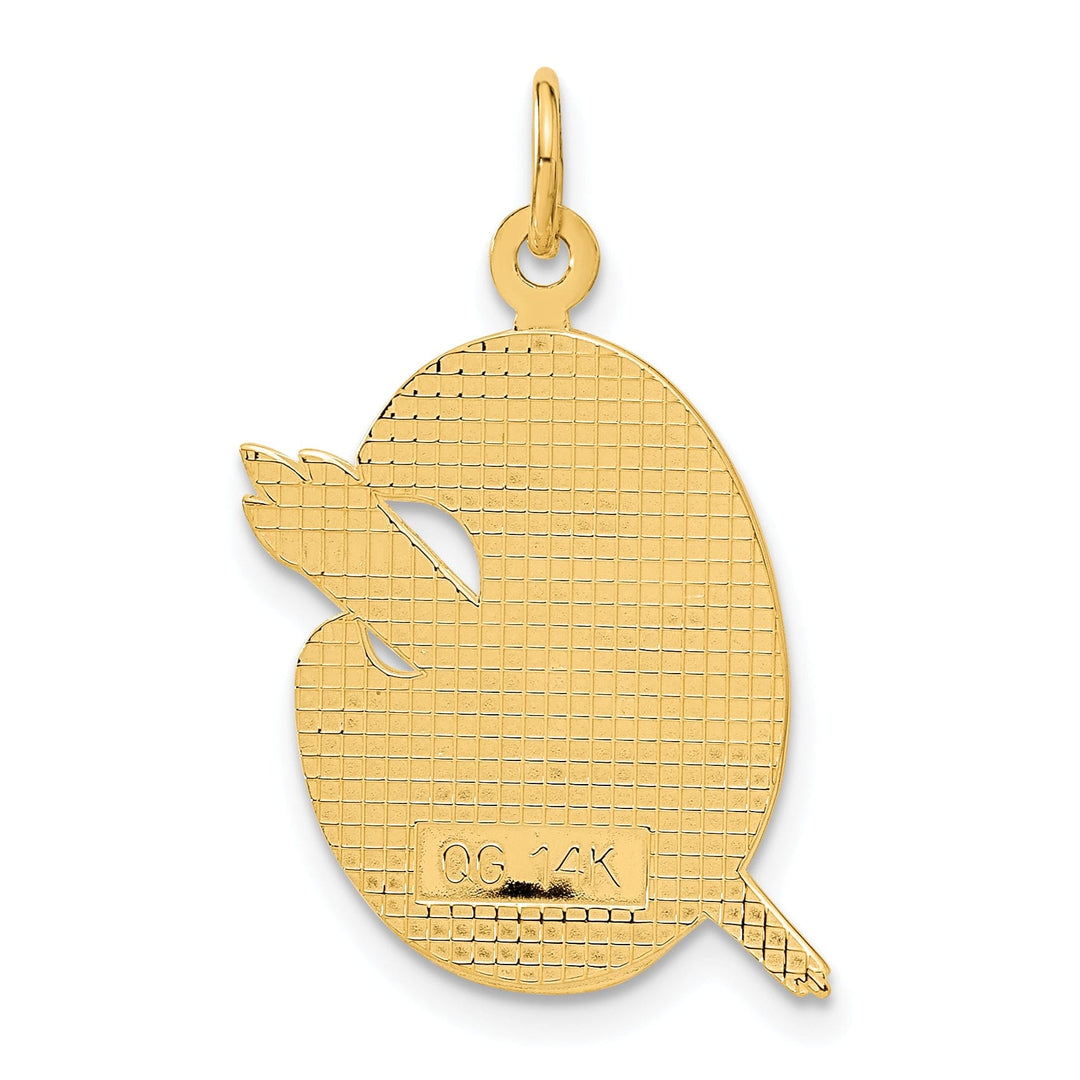 Lovely Rita's Pendants & Charms 14k Yellow Gold Enameled Artist Palette Charm