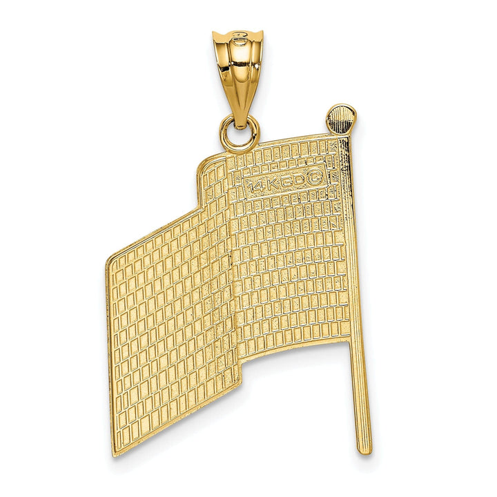 Lovely Rita's Pendants & Charms 14k Yellow Gold Enameled Flag Pendant
