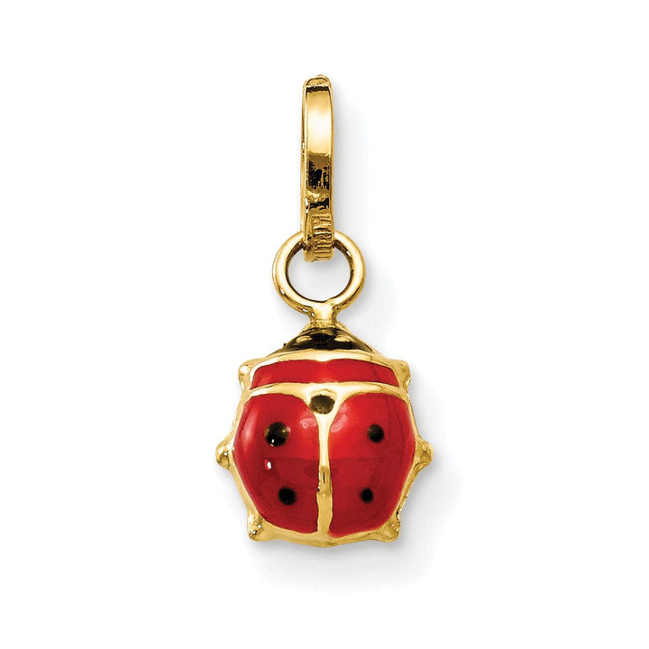 Lovely Rita's Pendants & Charms 14k Yellow Gold Enameled Ladybug Charm Pendant