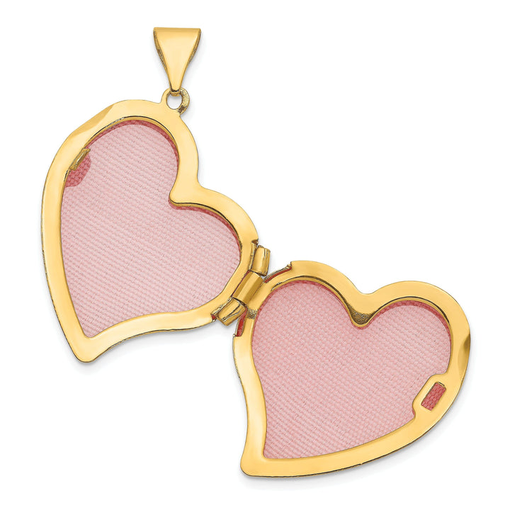 Lovely Rita's Pendants & Charms 14k Yellow Gold Fancy Heart Locket