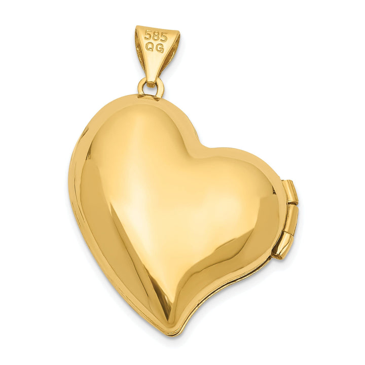 Lovely Rita's Pendants & Charms 14k Yellow Gold Fancy Heart Locket