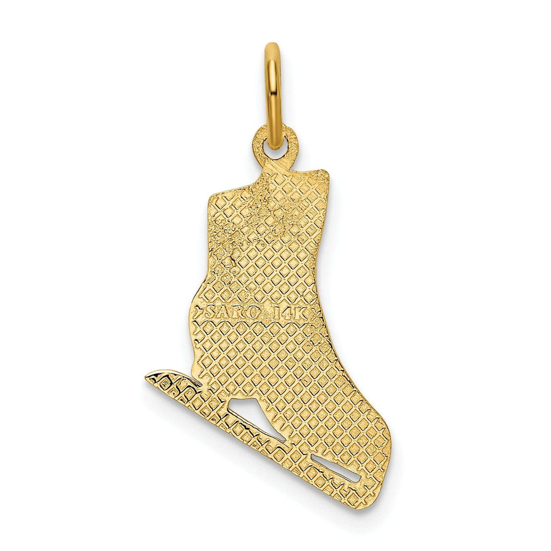 Lovely Rita's Pendants & Charms 14k Yellow Gold Figure Skating Pendant