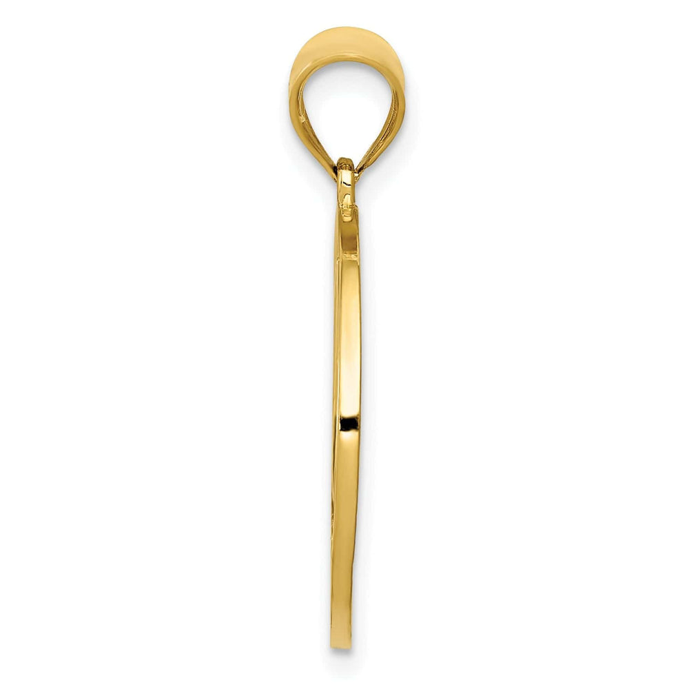 Lovely Rita's Pendants & Charms 14k Yellow Gold Filigree Peace Sign Pendant