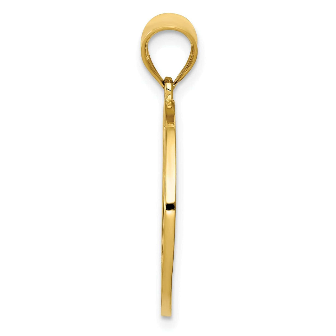 Lovely Rita's Pendants & Charms 14k Yellow Gold Filigree Peace Sign Pendant