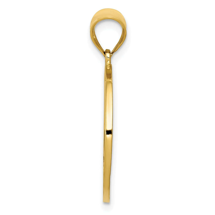 Lovely Rita's Pendants & Charms 14k Yellow Gold Filigree Peace Sign Pendant