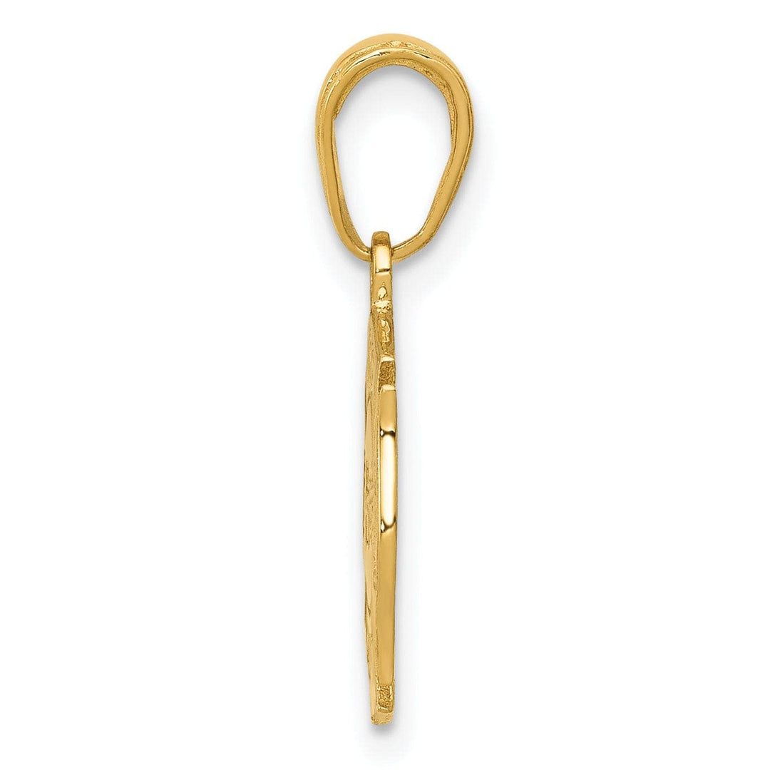 Lovely Rita's Pendants & Charms 14k Yellow Gold Fire Dept Shield Charm Pendant