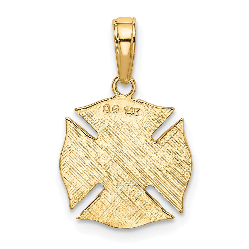 Lovely Rita's Pendants & Charms 14k Yellow Gold Fire Dept Shield Charm Pendant