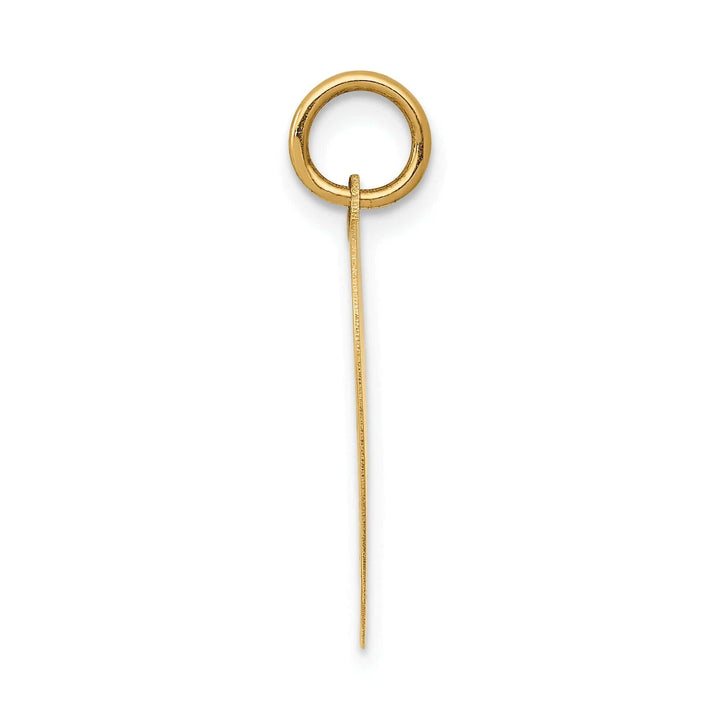 Lovely Rita's Pendants & Charms 14k Yellow Gold Flat Back Solid Polished Brushed Finish Laser Engraved HAPPY BIRTHDAY Heart Disc Shape Design Charm Pendant