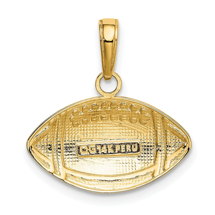 Lovely Rita's Pendants & Charms 14k Yellow Gold Football Charm Pendant