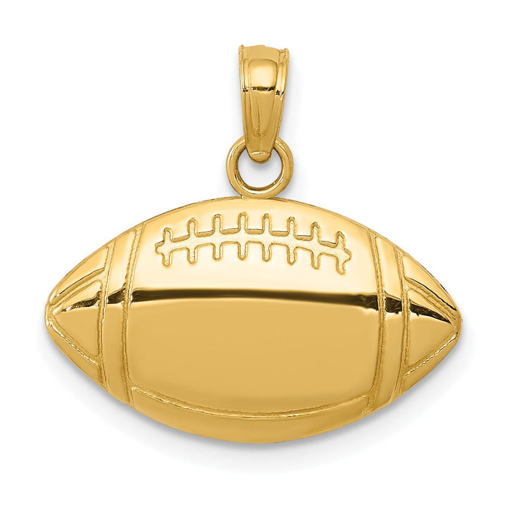 Lovely Rita's Pendants & Charms 14k Yellow Gold Football Charm Pendant