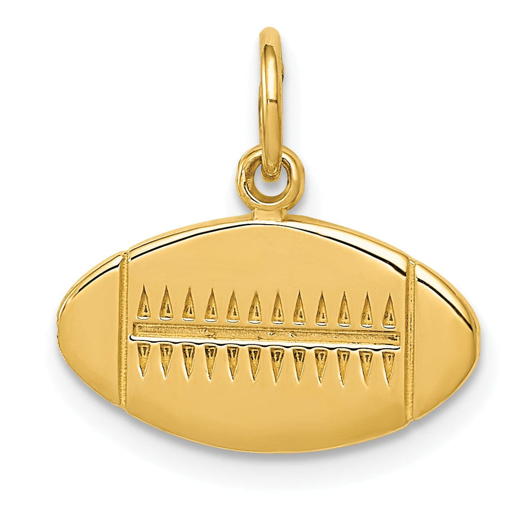 Lovely Rita's Pendants & Charms 14k Yellow Gold Football Charm Pendant