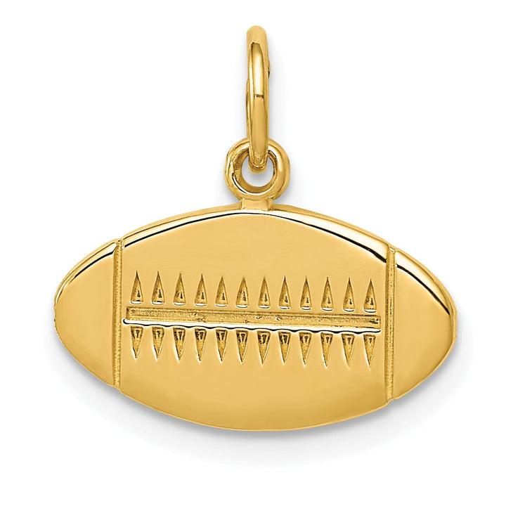 Lovely Rita's Pendants & Charms 14k Yellow Gold Football Charm Pendant